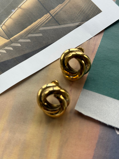 EARRINGS VINT / STAINLESS STEEL / 2cm