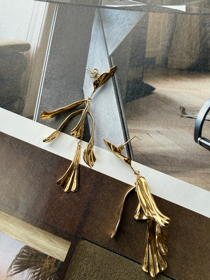 EARRINGS RIZZO / STAINLESS STEEL / 6CM