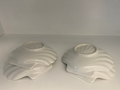Small White Shell Plates