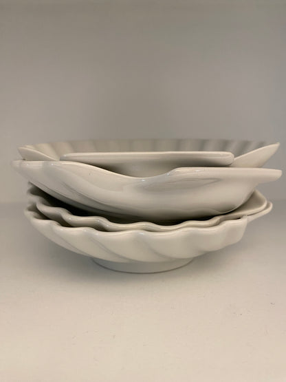 Small White Shell Plates