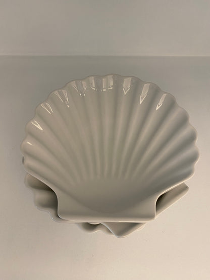 Small White Shell Plates